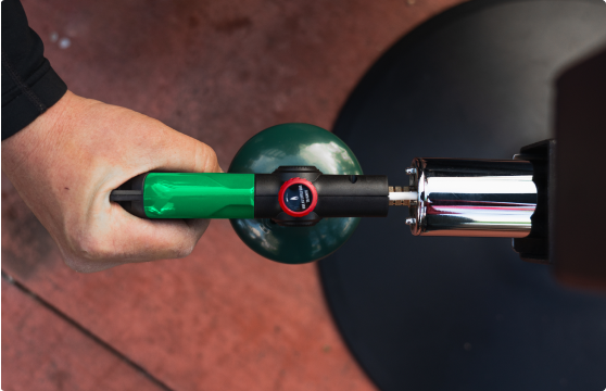 Propane torch for convenient Patiofyre lighting