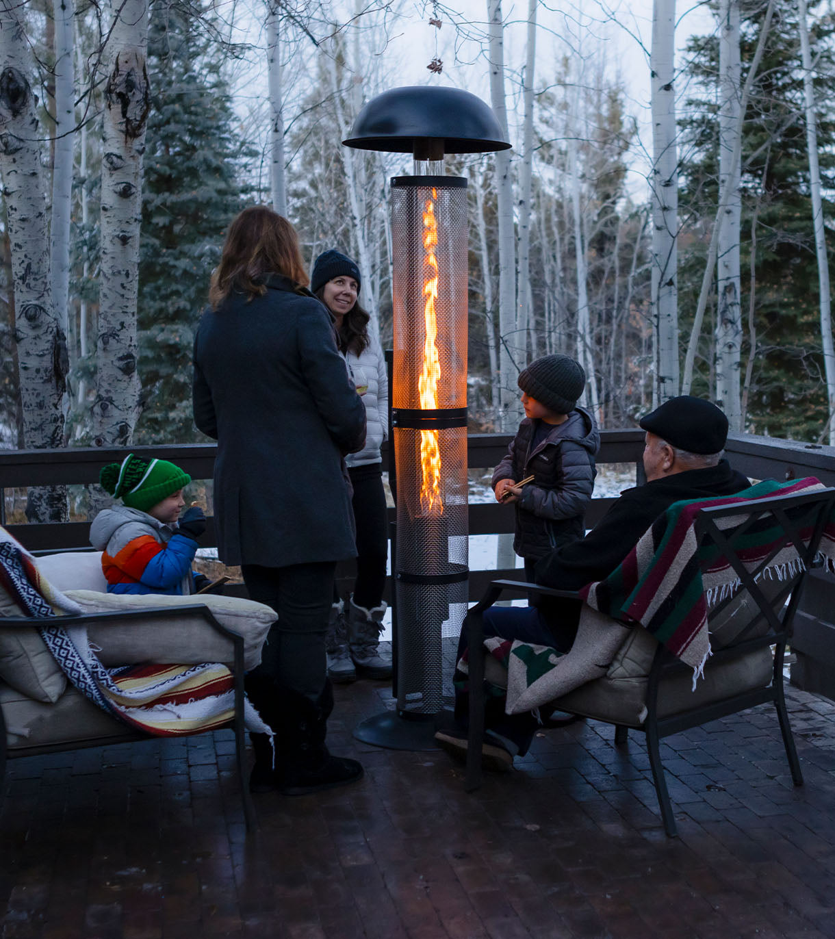 Patiofyre Metro Jetlamp with Full Safety Cage LIfestyle