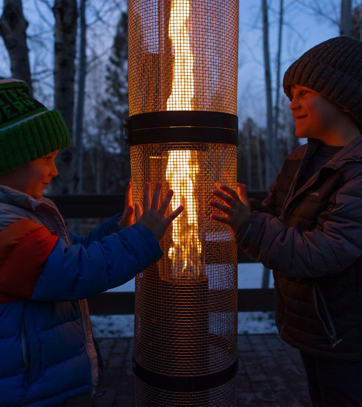 Patiofyre Metro Jetlamp with Full Safety Cage Hands On
